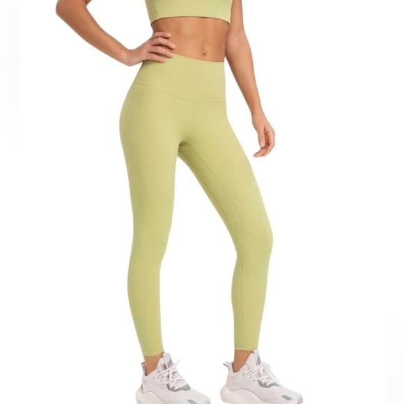 Nike Dri-Fit Size XS Lime Green High-Waisted Athletic Leggings - Picture 1 of 5